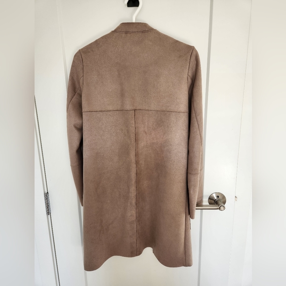 H&M Size 2 Brown Suede Fall Jacket - Picture 2 of 2